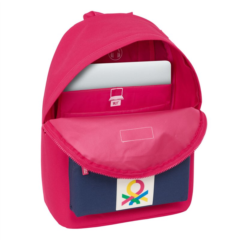 Image secondaire de Sacoche pour Portable Benetton benetton Cerise Blue marine 31 x 41 x 16 cm