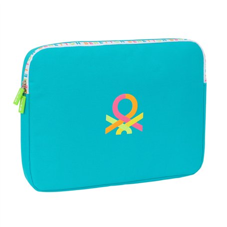 Housse d'ordinateur portable Benetton Summer Bleu 15,6'' 39,5 x 27,5 x 3,5 cm