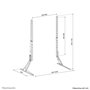 Support de table d'écran Neomounts DS45-430BL19 75"