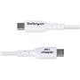 Câble USB Startech USB2AC1MNCWHE Blanc 1 m