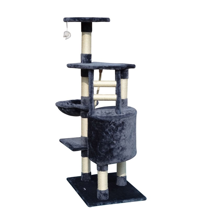 Image secondaire de l'Arbre à chat Gloria Sinu Gris 7,5 cm 55 x 40 x 120 cm