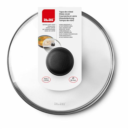 Couvercle pour poêle Ibili Verre Ø 18 cm