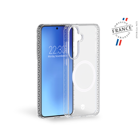 Coque renforcée Magnet Samsung Galaxy S25+ AIR Origine France Garantie 3m Transparente + Garantie à vie - Origine France Garanti