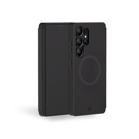 Folio renforcé Magnet Samsung Galaxy S25 Ultra 2m Noir + Garantie à vie Force Case