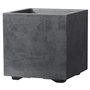 Pot de fleur Cube - DEROMA - Millennium R - Anthracite - A réserve d'eau - 25 cm