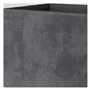 Pot de fleur Cube - DEROMA - Millennium R - Anthracite - A réserve d'eau - 25 cm