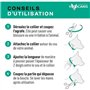 Collier répulsif puces - VETOCANIS - Petit Chien et Chiot 2 a 10 kg - Extraits Naturels Margosa et Lavandin