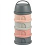 Boîte doseuse BEABA - 4 compartiments - mineral grey/pink