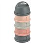Boîte doseuse BEABA - 4 compartiments - mineral grey/pink