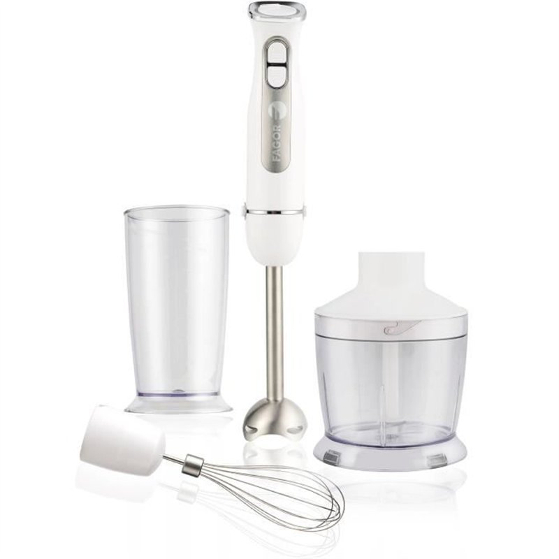 Set mixeur plongeant - FAGOR - FG349  1000 W  12 vitesses + pulse - Blanc