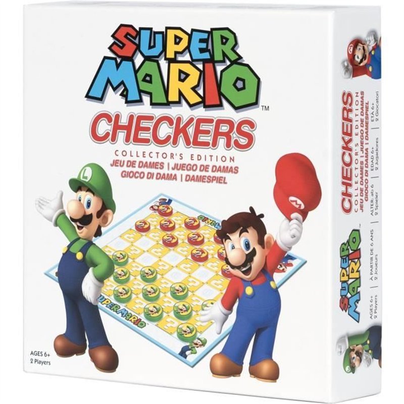 Super Mario Checkers - Jeu de société - GOLIATH - Des 6 ans
