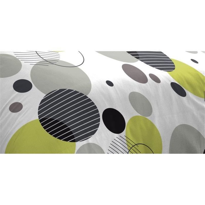 Image secondaire de Parure de lit microfibre - HOME LINGE PASSION - BULLES DE REVE - Housse 140 x 200 cm + 1 taie d'oreiller 63 x 63 cm - Gris