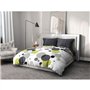 Parure de lit microfibre - HOME LINGE PASSION - BULLES DE REVE - Housse 220 x 240 cm + 2 taies d'oreiller 63 x 63 cm - Gris