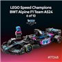 LEGO Lot de 10 écuries Formula 1 Speed Champions - Jeu de construction avec véhicule de course + 1 minifigurine collector