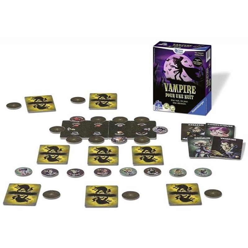 Image secondaire de Jeu de rôle - RAVENSBURGER - Vampire pour une nuit - 10 ans - 30 min - Noir