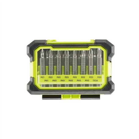 Coffret antichocs RYOBI 15 accessoires de vissage mixtes RAK15MSD