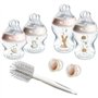 Tommee Tippee - Biberons Coffret Naissance Natural Start, Anti-Colique, Auto-stérilisant, Rose