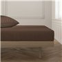 Drap housse Happy Home Marron Lit de 120