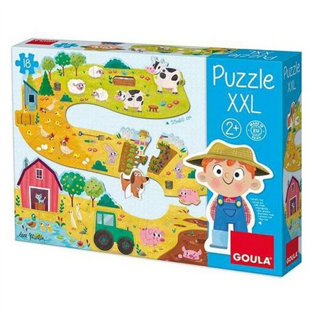 Puzzle Bébé Ferme XXL Goula 53176 (17 pcs)