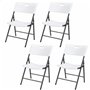 Chaise Pliante Lifetime Blanc 4 Unités 50 x 58 x 83 cm