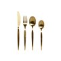 Couverts DKD Home Decor Doré Acier inoxydable 2 x 0,5 x 22 cm 24 Pièces