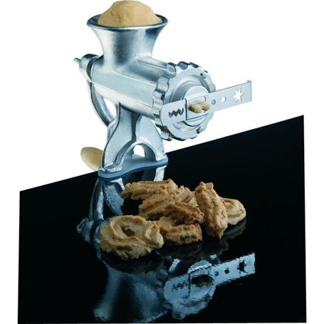 Hachoir manuel en fonte - BAUMALU - 450076 - N°8 avec accessoires pâtisserie