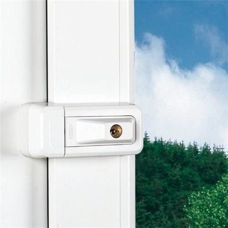 Verrou - ABUS - 3010 W KD EK - Solution universelle pour fenetres et portes - Penes massifs - Montage discret