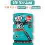 Kit collier & Laisse - AIMÉ - Reflechissant Violet pour Chat