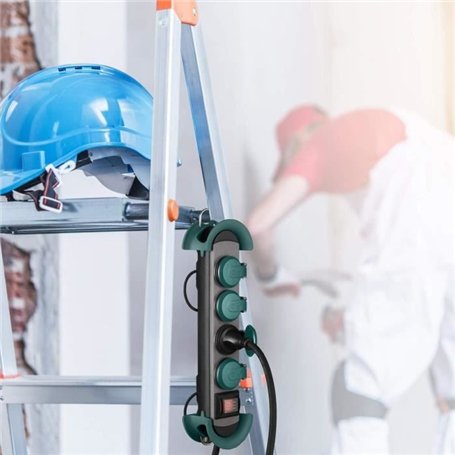 Bloc multiprises - GAO - IP44 - Avec câble 3m, résistant eau/poussiere