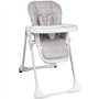 Chaise haute multipositions - BAMBISOL - Inclinable - Jusqu'a 3 ans - Beige / Blanc