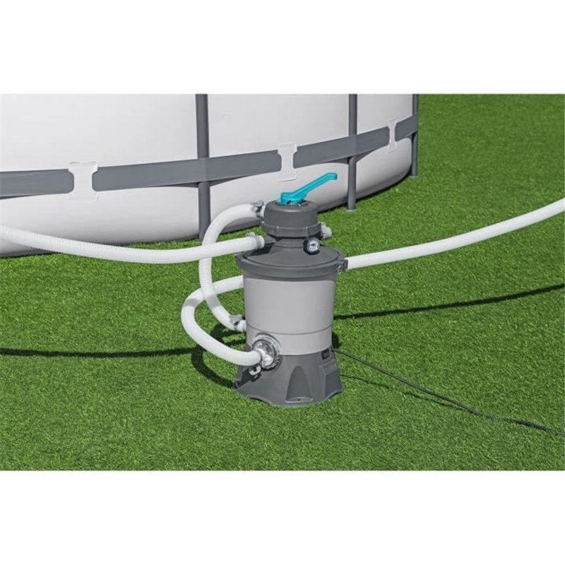 Image secondaire de Filtre à sable / pompe de filtration pour piscine jusqu'à 18 m3 - Bestway - 3 596 L/h - Avec préfiltre