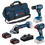 Pack 3 Outils 18V GSB/GDX/GWS -BOSCH - avec 2 batteries 5.5AH - chargeur - sac - 0615990N31