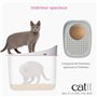 Maison de toilette Bac a litiere pour chat - CATIT - Pixi Box - Entrée par le haut