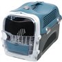 Cage de transport pour chat - CATIT - Cabrio - Multifonctionelle - Ouverture 360° - Bleu-gris
