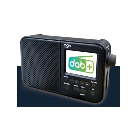 Radio portable DAB+ et FM - CGV - DR7+ - Écran couleur TFT 2,4 - Prise casque - Éco-consommation