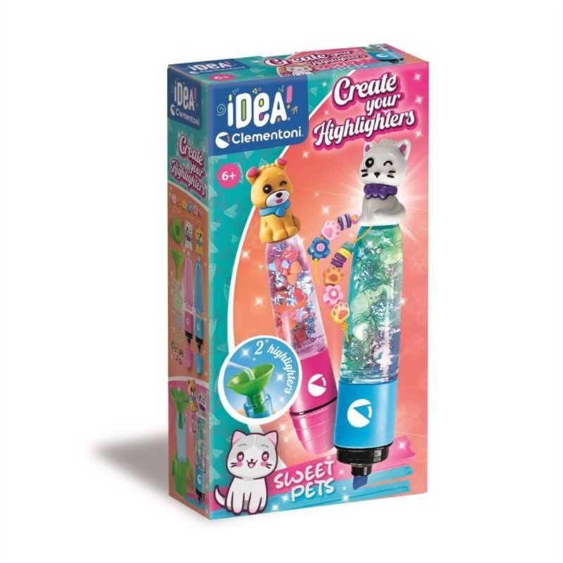 CLEMENTONI - Crée tes fluos - Sweet Pets