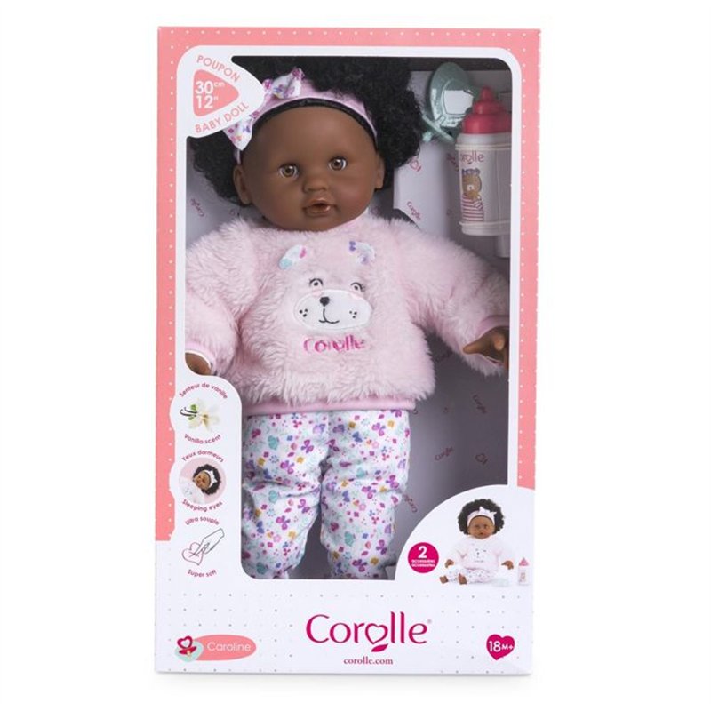 Image secondaire de Poupon - Corolle - Bébé Calin Caroline - 30 cm - Corps souple - Accessoires inclus