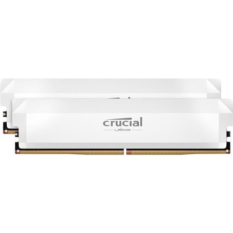 CRUCIAL Mémoire RAM DDR5 PRO - Overclocking Edition - Kit 64GB (2 x 32GO) - 6400 MT/s - CL40 - UDIMM - Blanc