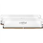 CRUCIAL Mémoire RAM DDR5 PRO - Overclocking Edition - Kit 64GB (2 x 32GO) - 6400 MT/s - CL40 - UDIMM - Blanc