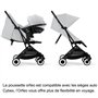 CYBEX - Poussette ultra compacte et confortable - ORFEO - 4 roues - Fog Grey