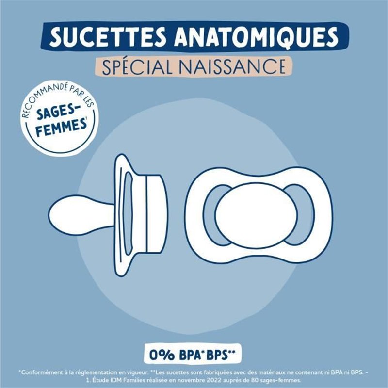 Image secondaire de Duo sucettes anatomiques - DODIE - 0/2 mois - Crabe