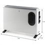 Convecteur de chauffage - DOMO - DO7351CH - 2000 W - Blanc - 54 x 37,5 x 17,2 cm