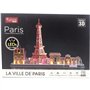 Puzzle 3D lumineux - Monuments De Paris - Jeu de construction - EXPLORA - 115 pieces - Des 8 ans