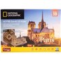 Puzzle 3D - Notre Dame De Paris - Jeu de construction - EXPLORA - 128 pieces - Des 8 ans