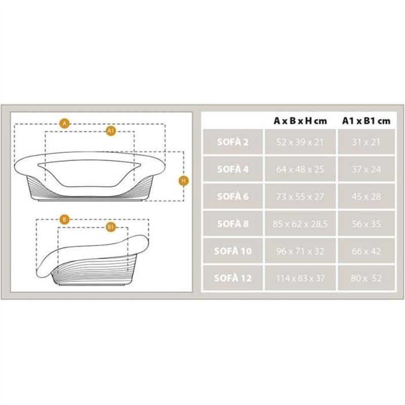 Image secondaire de Corbeille - FERPLAST - SOFA 6 - Avec coussin à motif 1