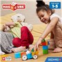 Blocs magnétiques - GEOMAG - Magicube 308 - 10 pieces - Formes variées - Véhicules - Plastique recyclé