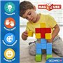 Blocs magnétiques - GEOMAG - Magicube 308 - 10 pieces - Formes variées - Véhicules - Plastique recyclé