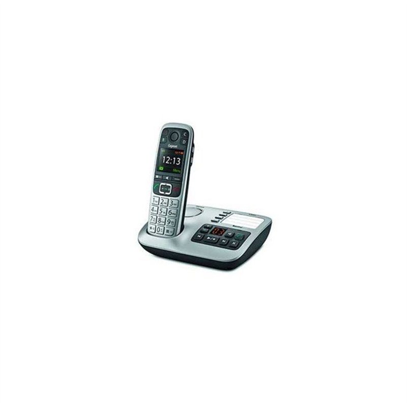 Gigaset Téléphone sans fil DECT noir/argent avec répondeur - e560a