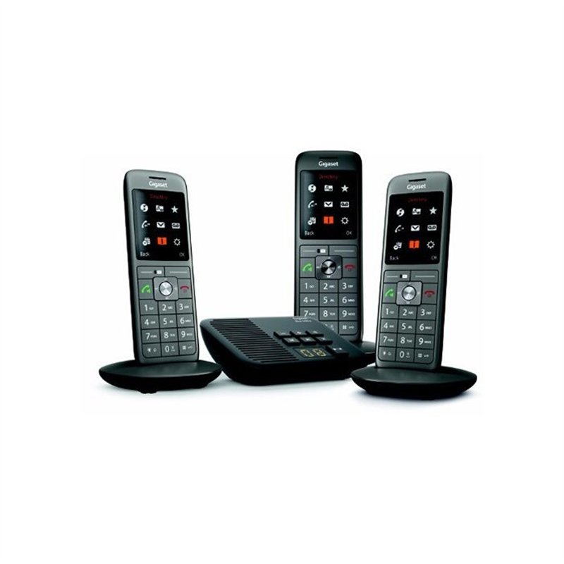 GIGASET Téléphone Fixe CL 660 A Trio Anthracite