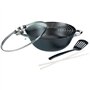 Wok multifonction 5 pieces - GSW - 860956 - Fonte d'acier - 32 cm - Tous feux dont induction